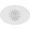 Ekena Millwork Standard Dalton Flower Rosette With Square Edge, 4"W x 2 3/4"H x 1/2"P ROSP040X028X050DAL09 - alternate 4